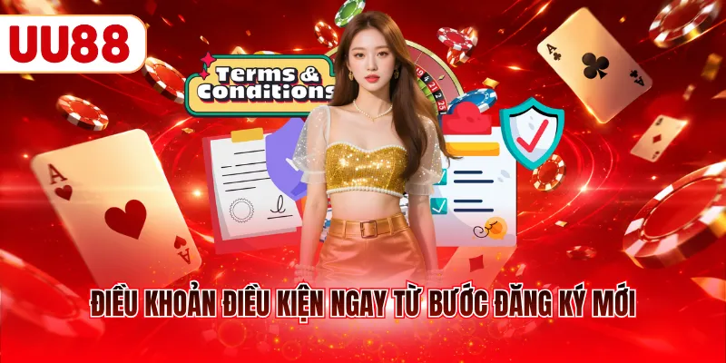 Điều khoản điều kiện ngay từ bước đăng ký mới